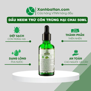 Neem Oil Trừ Bọ Trĩ Cho Hoa Hồng Chai 50 Ml