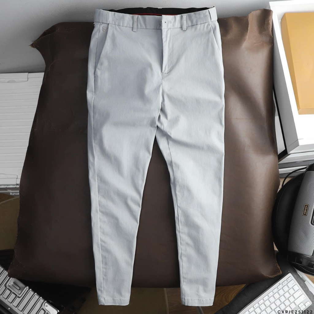 Quần kaki pierre cardin chất cotton spandex co giãn nhẹ mặc thoáng mát thoải mái