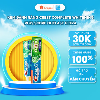 Kem đánh răng Crest Complete Whitening Plus Scope Outlast Ultra 147g_Hàng nhập khẩu chính hãng