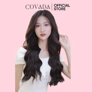 Tóc giả COVADA kẹp U nửa đầu xoăn sóng trục cao cấp TG38