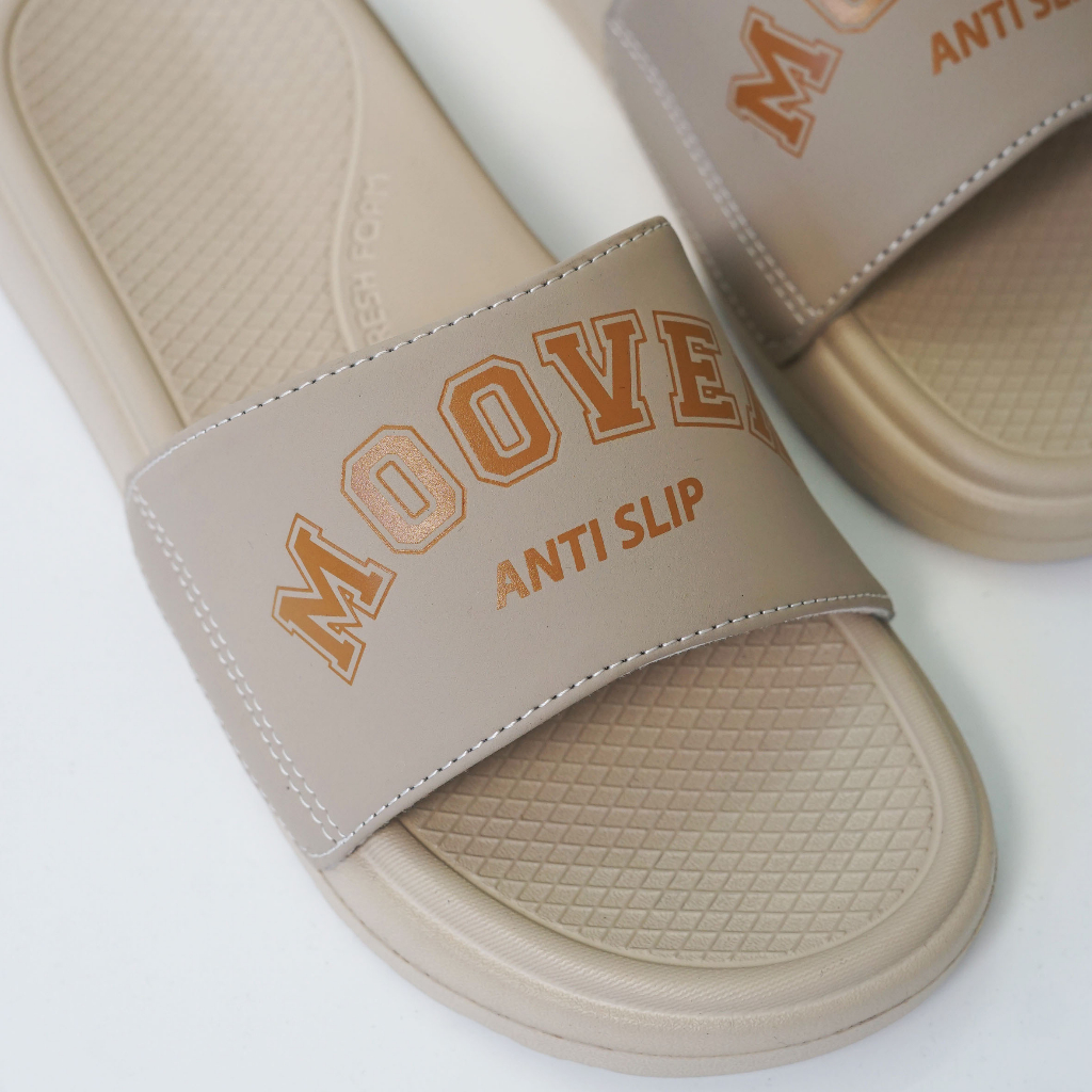 Dép quai ngang MOOVER anti slip unisex slipper AS cá tính êm chân chống thấm nước