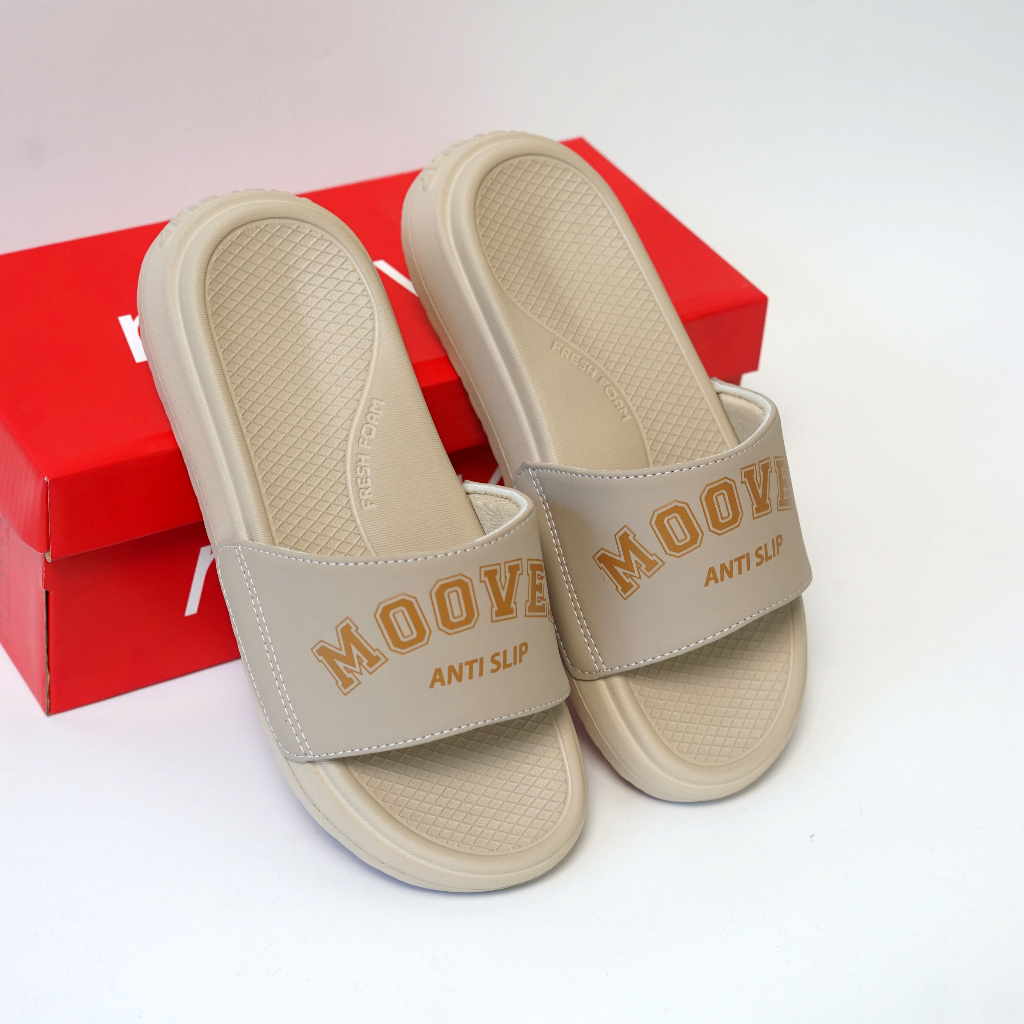 Dép quai ngang MOOVER anti slip unisex slipper AS cá tính êm chân chống thấm nước