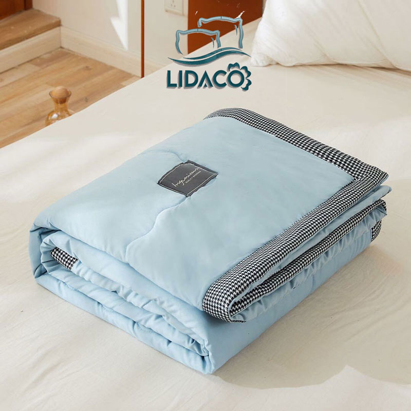 Chăn hè cotton đũi chần bông LIDACO Home khổ rộng 2mx2m3