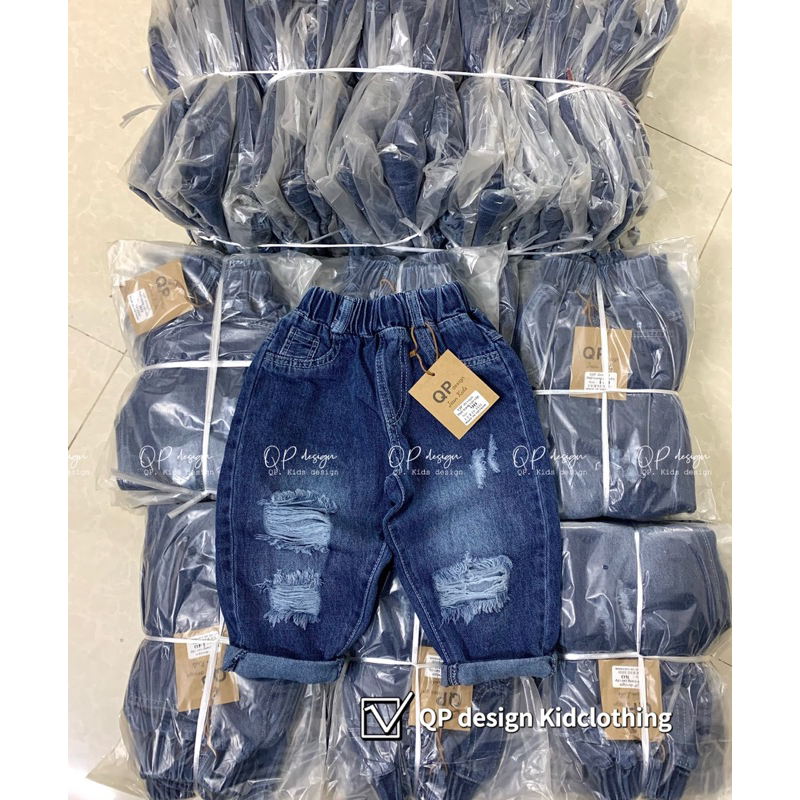 Quần jean dài ,quần bò dài dáng baggy cho bé trai,bé gái