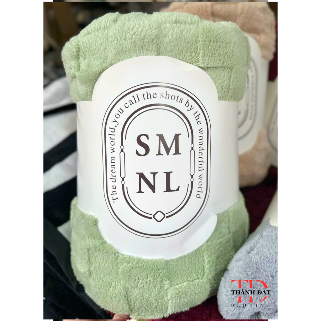 Chăn lông cừu Thành Đạt BEDDING, lông tuyết dày dặn, hai lớp, siêu nhẹ, kích thước lớn 2mx2m3, dùng cho bé và cả gia đìn