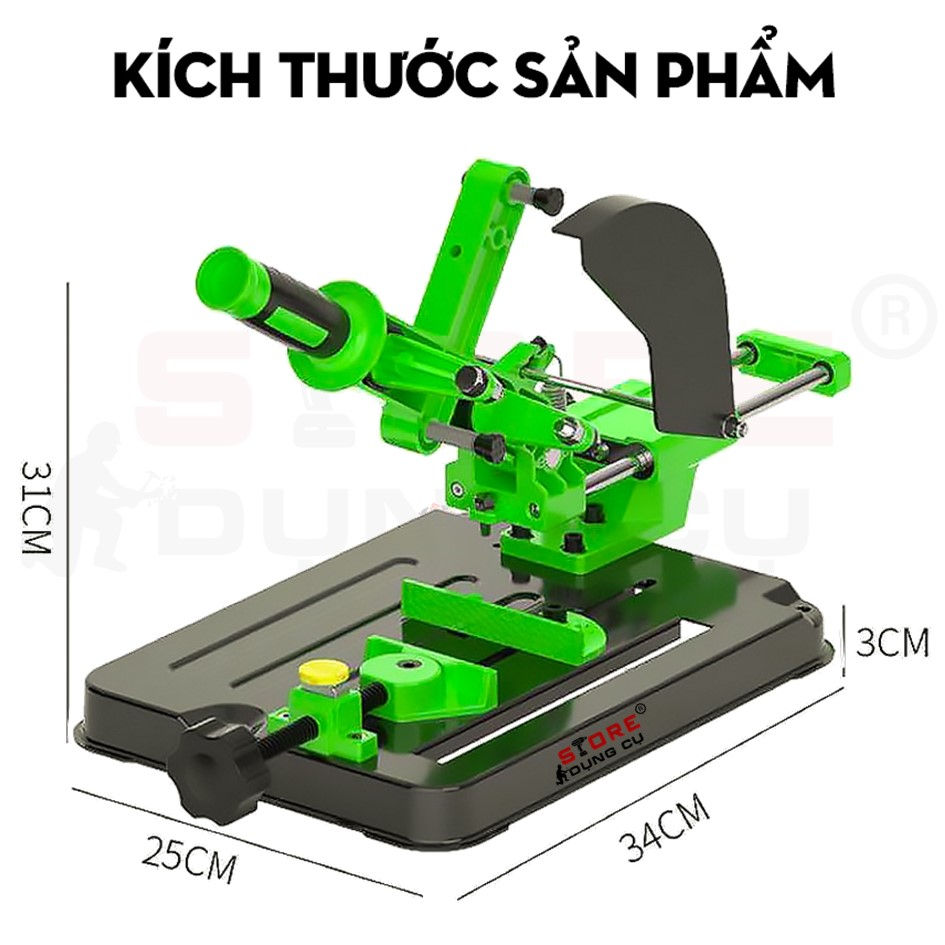 100-125mm Bàn gắn máy mài góc đa năng có trượt , giá đỡ máy cắt đế kẹp máy mài bộ chuyển đổi máy mài thành máy cắt