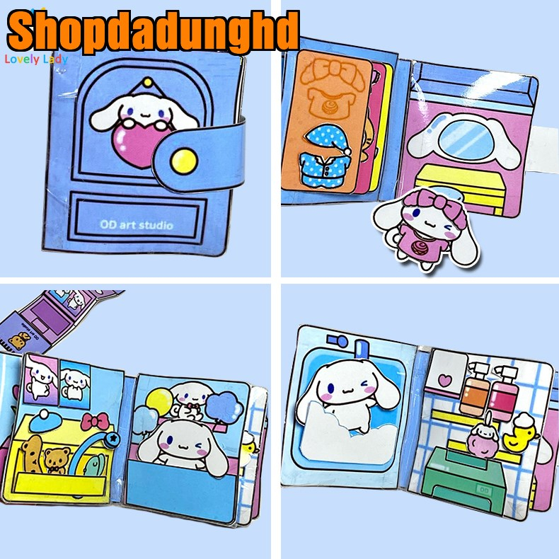 Sách Đồ Chơi DIY Hình kuromi Melody Hoạt Hình Sáng Tạo