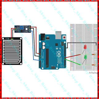 Module cảm biến mưa cho Arduino kèm cáp