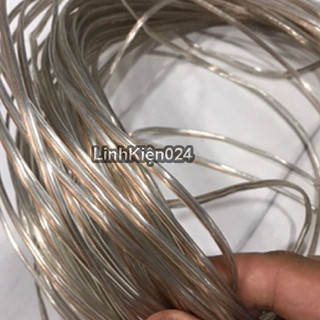 Dây điện đôi trong suốt làm led Neon 0.15mm 0.3mm 0.5mm 0.75mm 1mm các loại