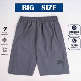 Quần Đùi Nam Big Size, Quần Short Nam Cho Người Béo 70 - 105kg Vải Gió Dù Co Dãn Cực Mát-D063
