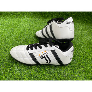 Giày bóng đá 3 sọc clb juventus đá bóng sân cỏ nhân tạo, khâu full đế.