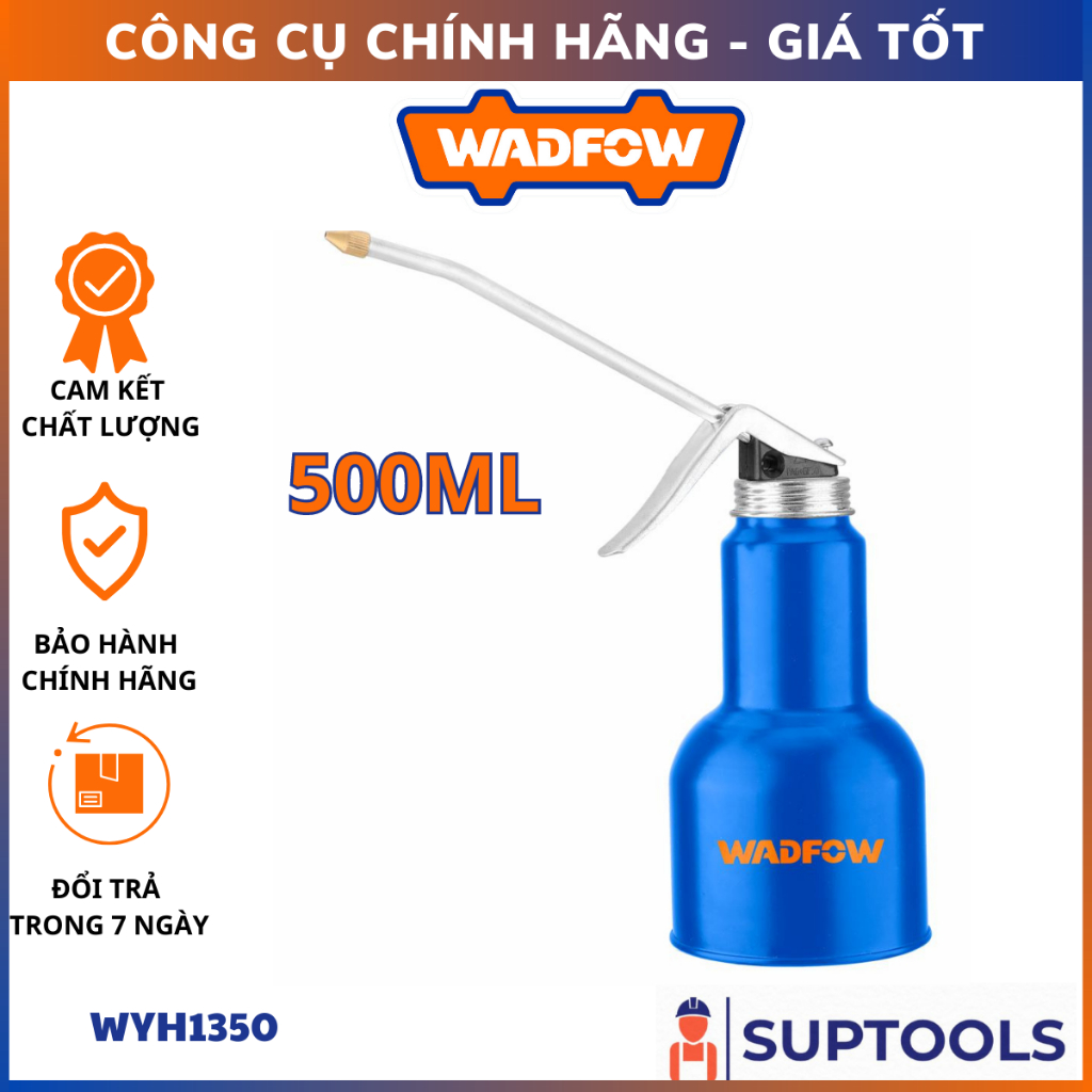 Bình châm nhớt 500ml WADFOW WYH1350 Thân thép, Bền và chống rỉ sét, Phù hợp cho gia đình, ô tô [Hàng Chính Hãng]