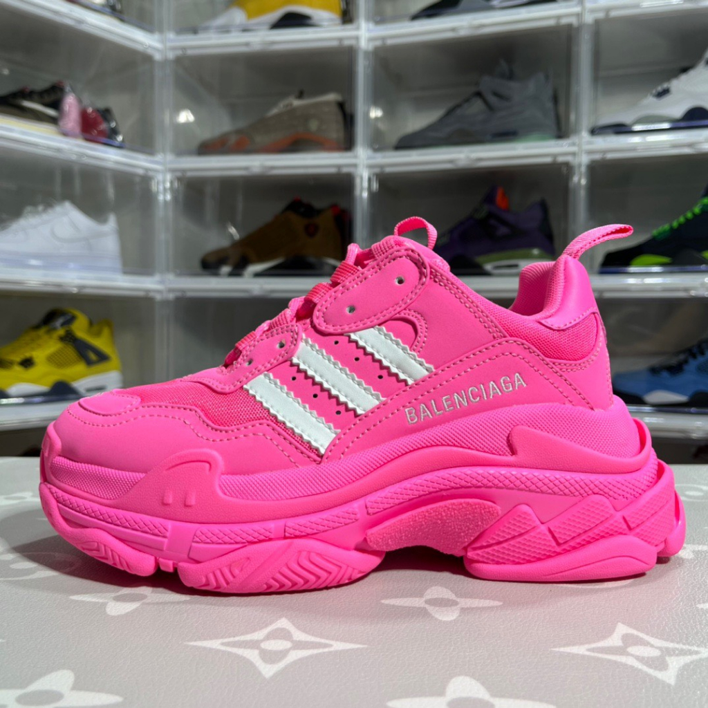 Giày thể thao Adidas x Balenciaga Triple S " Pink " cho nữ