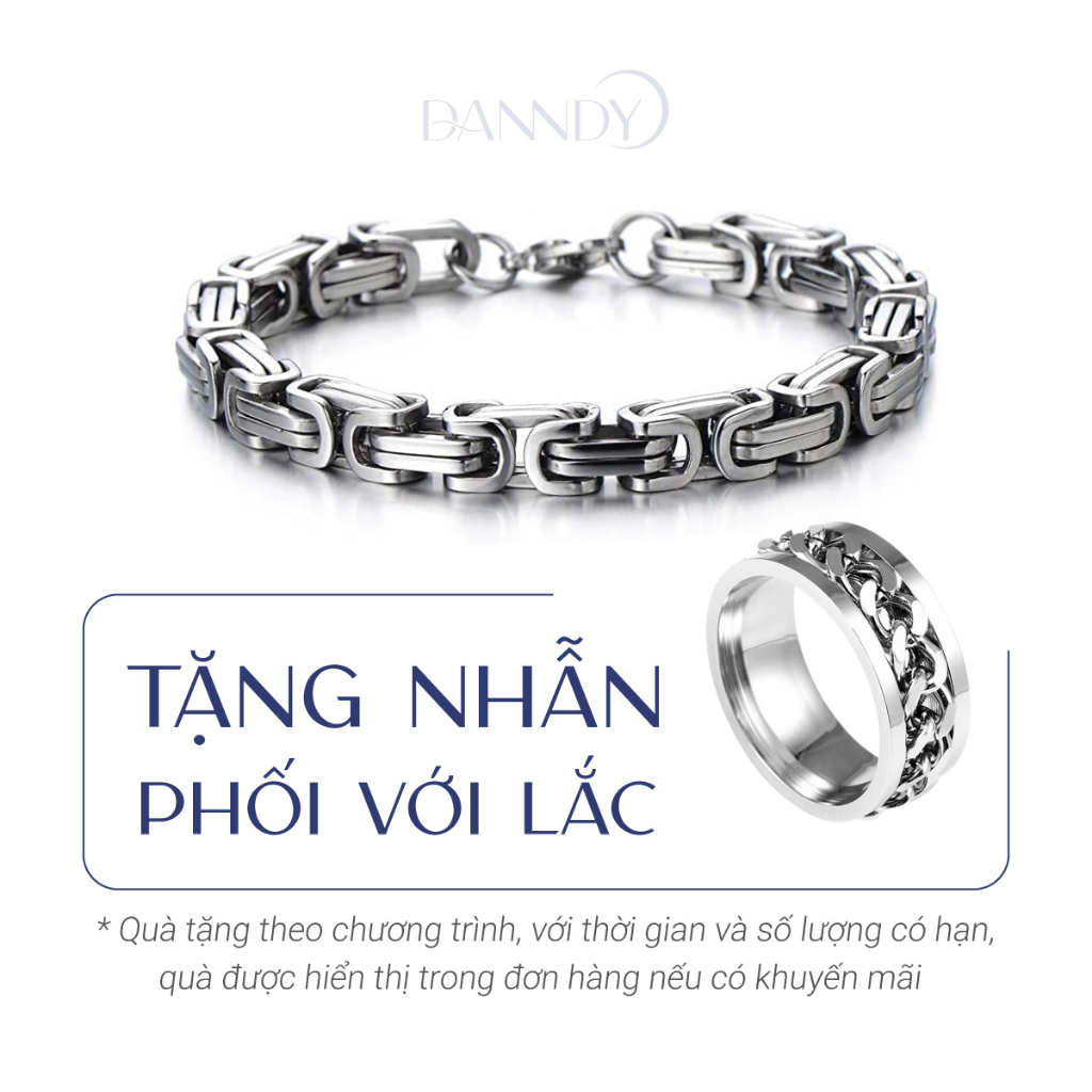 Vòng Tay Nam Thép Tian Không Gỉ. Lắc Tay Nam Titan Sáng Bóng. Vòng Tay Lắc Tay Cho Nam | Dandy