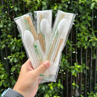 50 bộ COMBO ĐỒ ĂN DÙNG 1 LẦN bao gồm ĐŨA GỖ TÁCH, TĂM, MUỖNG NHỰA, KHĂN, tiện lợi, sạch sẽ, GIÁ SỈ, NHẬN GIA CÔNG