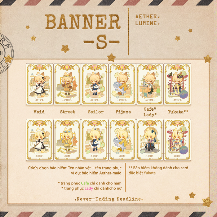 Card bo góc gacha Tailor Shop Genshin Impact