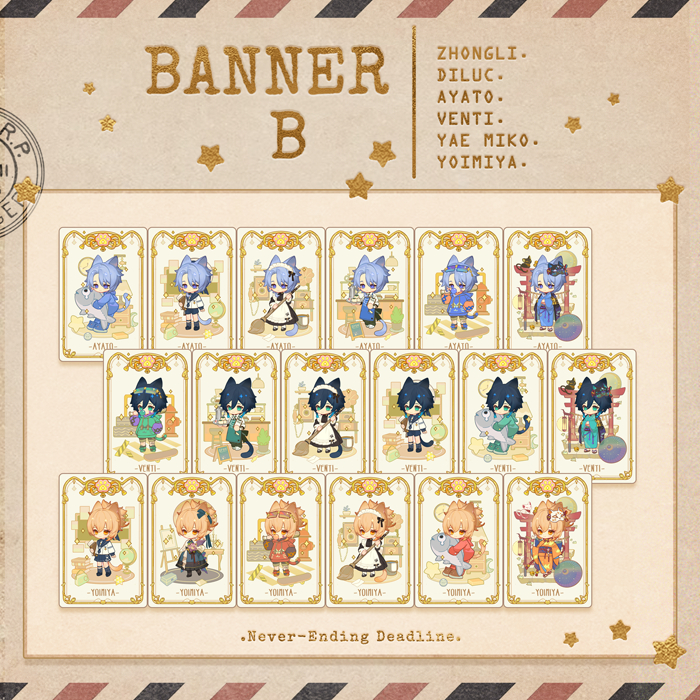 Card bo góc gacha Tailor Shop Genshin Impact