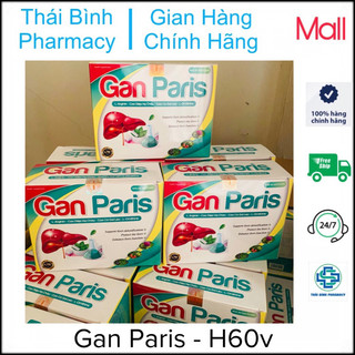 ✅(Giải Độc, Tăng Cường Chức Năng Gan) Gan Paris (hộp 60v)