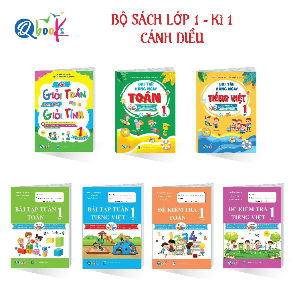 Sách- Trọn Bộ Sách Lớp 1 (7 Cuốn Kì 1)- Chương Trình Cánh Diều Theo Chuẩn Bộ Giáo Dục