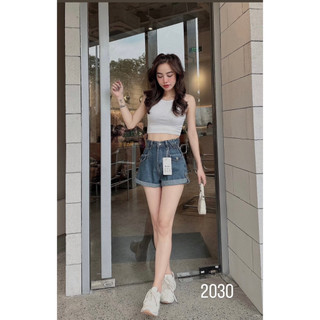 Quần short jean nữ vải jean cotton mẫu trơn lật lai từ 35-49kg