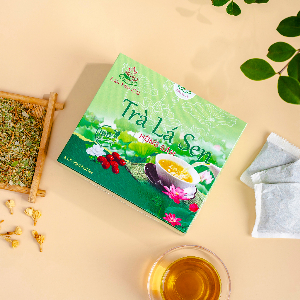 TRÀ LÁ SEN NGUYÊN CHẤT - HỒNG SÂM