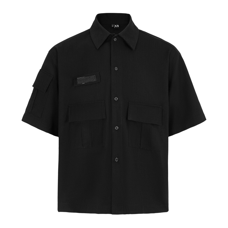 OUTBREAK - ÁO SƠMI BOXY *DARK POCKET SHIRT*