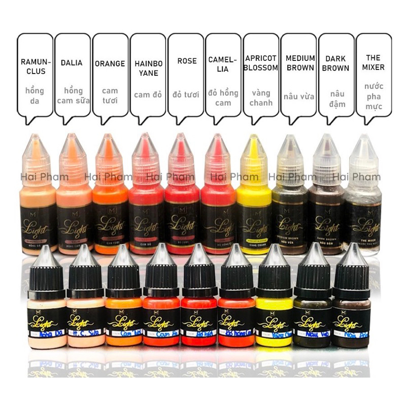 [CHÍNH HÃNG] Mực Light mini 3,3ml/ Fullsize 10ml