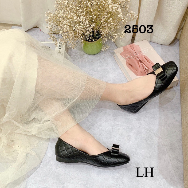 Giày bệt búp bê trần chỉ tag nơ Svt, G C mã 2504, 2503, 2282