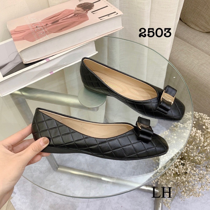 Giày bệt búp bê trần chỉ tag nơ Svt, G C mã 2504, 2503, 2282