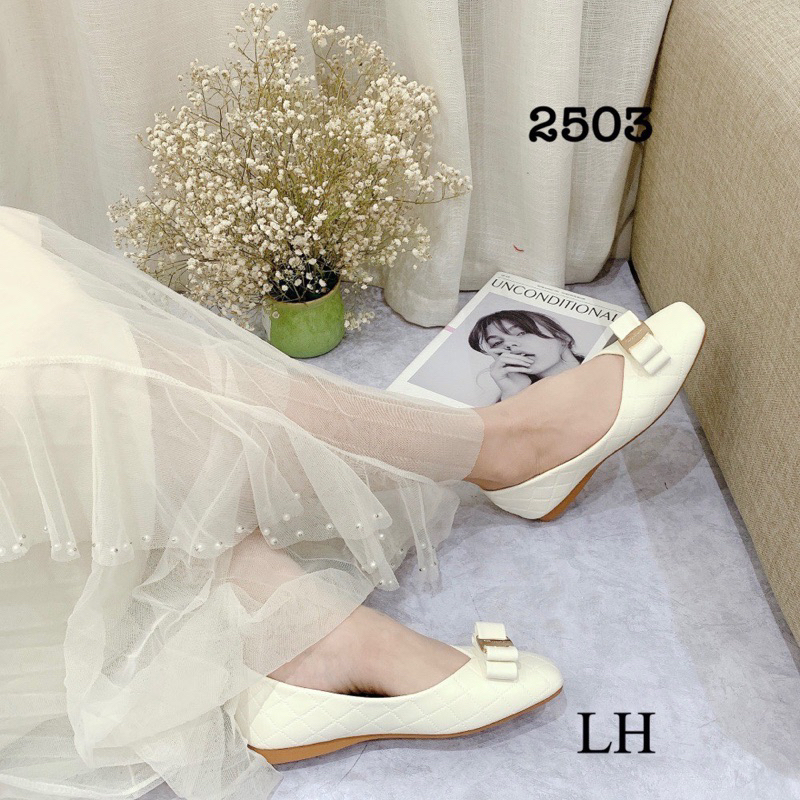 Giày bệt búp bê trần chỉ tag nơ Svt, G C mã 2504, 2503, 2282