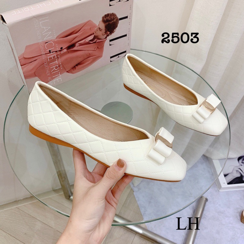 Giày bệt búp bê trần chỉ tag nơ Svt, G C mã 2504, 2503, 2282