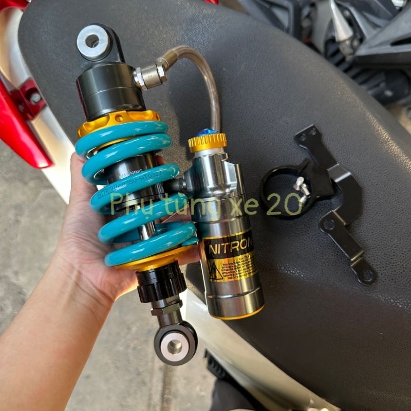 Phuộc nhún sau Nitron bình dầu cho ex 135 ex 150 ex 155 winner v1 winner x ....