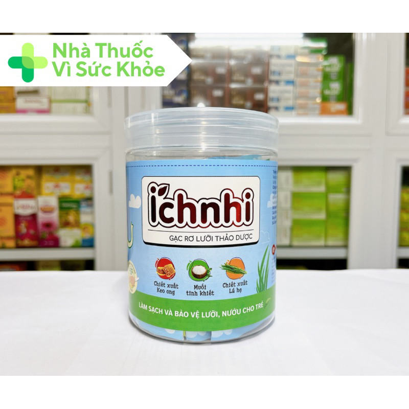 ✅ Gạc rơ lưỡi thảo dược Ích Nhi vệ sinh răng miệng làm sạch bảo vệ lưỡi nướu cho trẻ sơ sinh người ốm