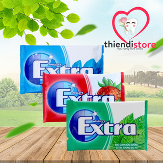 Kẹo sing-gum singum không đường Extra hương Peppermint/ Bạc hà/ Dâu