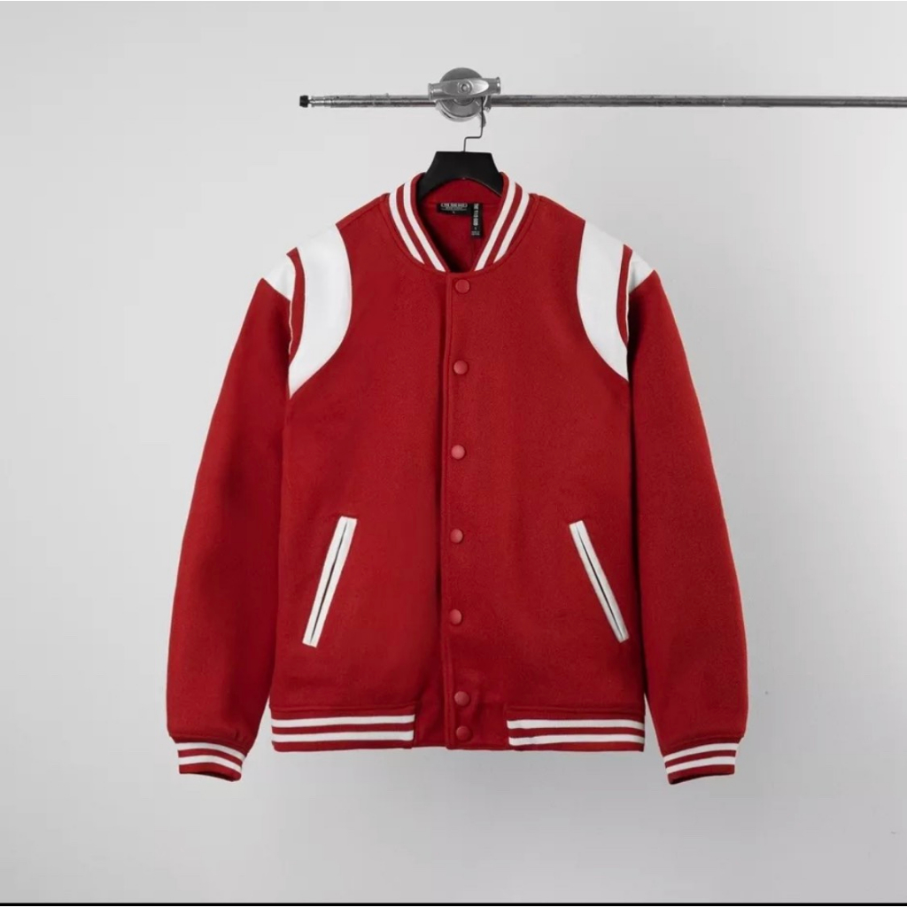 Áo Bomber Teddy hàng may kĩ 2 lớp phối vai da phong cách trẻ trung, Áo Khoác Unisex Nam Nữ