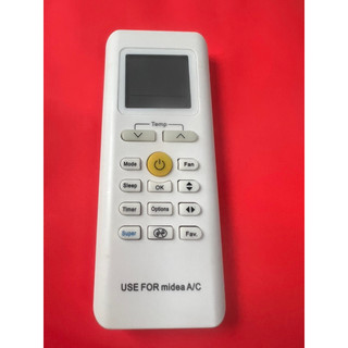 Điều khiển máy lạnh Media nút cam