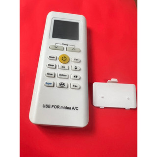 Điều khiển máy lạnh Media nút cam