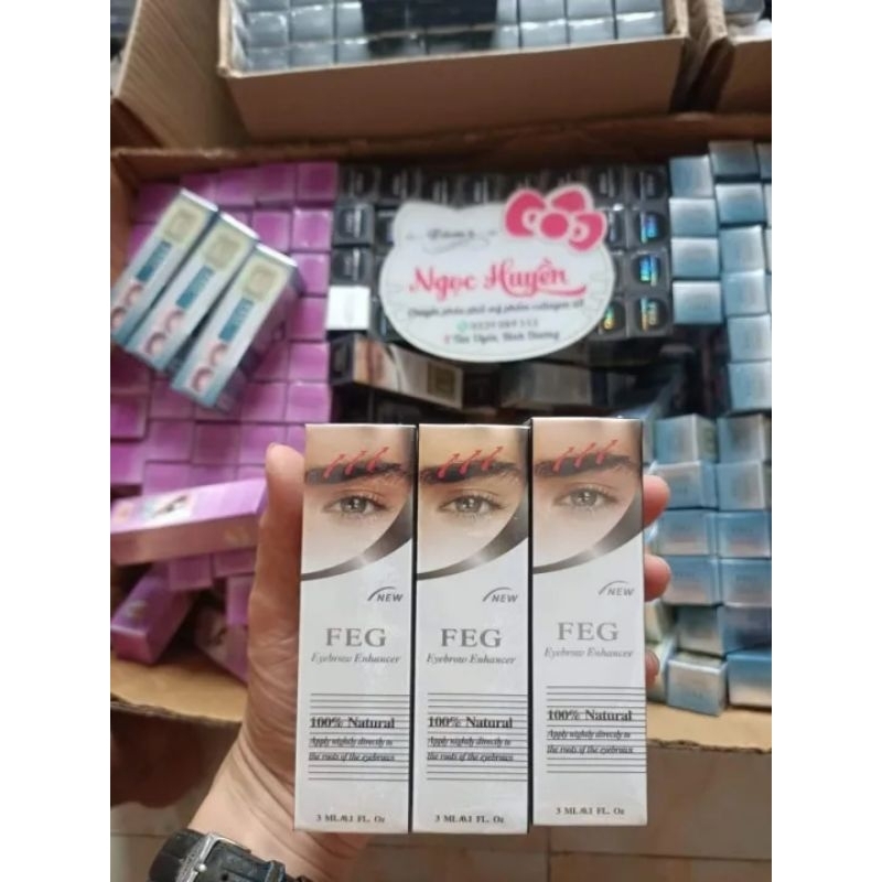 Chính Hãng) Serum Dưỡng Mi Mày 3 ml - bộ 3 cây mi mày giúp mi mày dài dày và rậm hơn