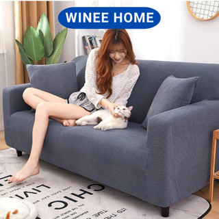 Ga bọc sofa văng size XXL vải nỉ caro mềm mại kèm hướng dẫn bọc tặng 1 vỏ gối
