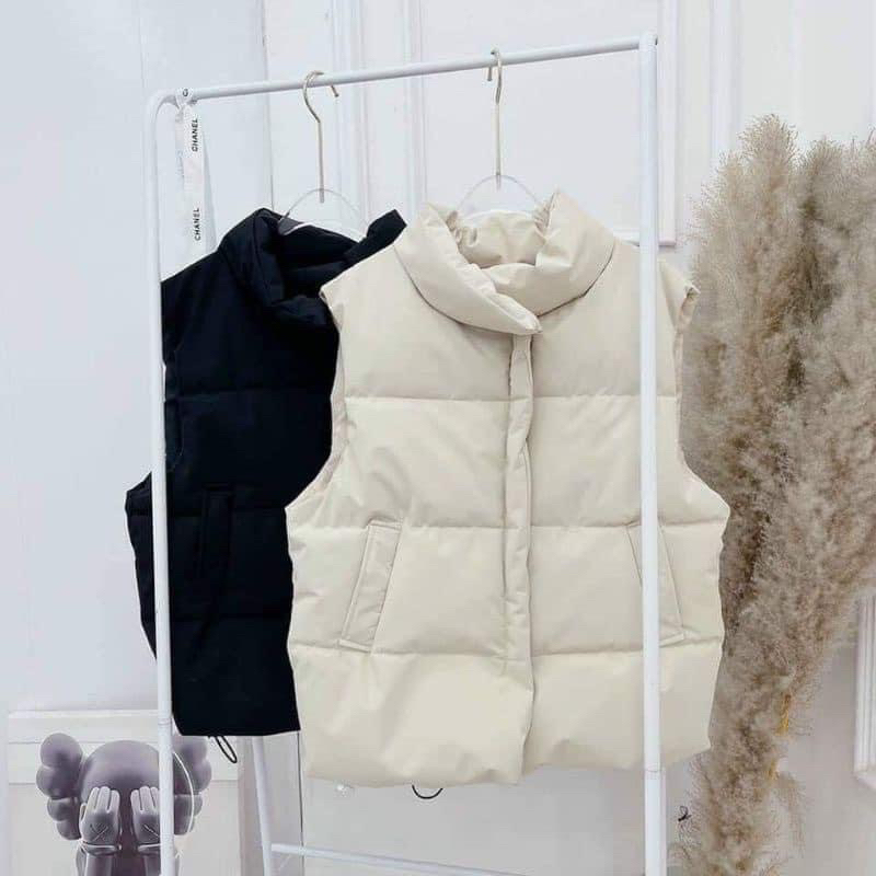 ÁO PHAO GILE ĐẸP 3 LỚP DÀY DẶN 2 MÀU ĐEN TRẮNG