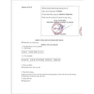 Sữa rửa mặt ADA Group
