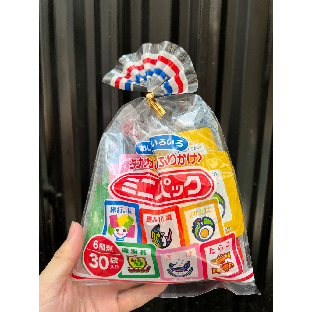 Gia vị rắc cơm cho bé ăn dặm Tanaka 6 vị 30gói Nhật 60g  rẻ Nhất Shopee