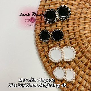 Nút Kiểu Trang Trí Handmade ( set 3 cái)