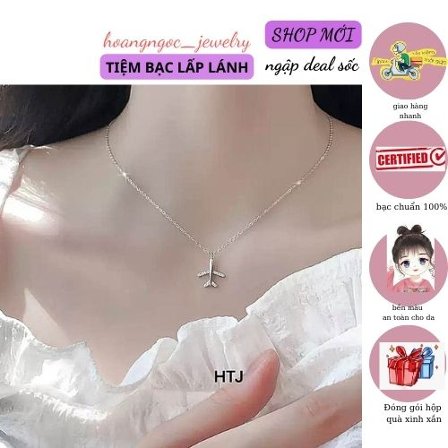 Dây Chuyền Máy Bay Bạc Ta Cao Cấp Siêu Dễ Thương