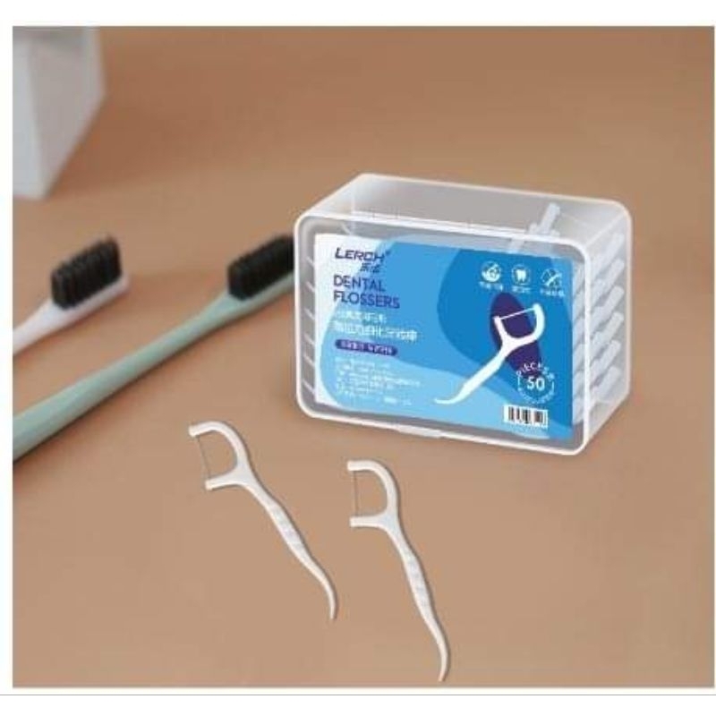 Combo 100 cây tăm chỉ nha khoa vệ sinh kẽ răng chân nướu