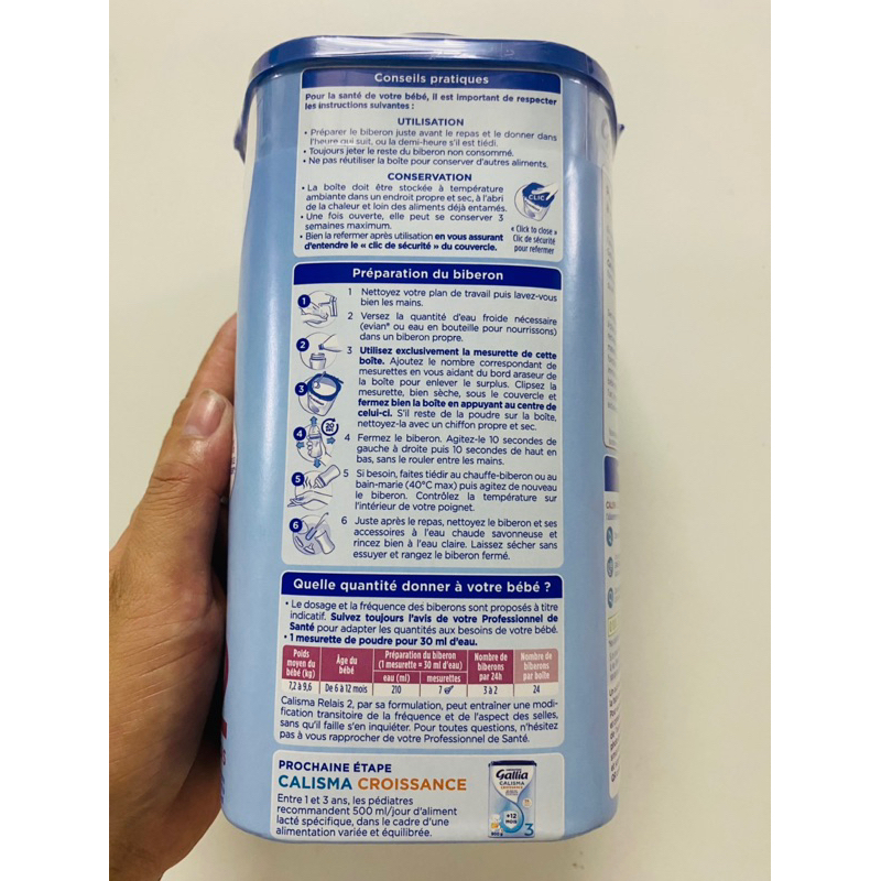 Sữa Gallia Calisma Relais 2 830g - hàng nội địa Pháp
