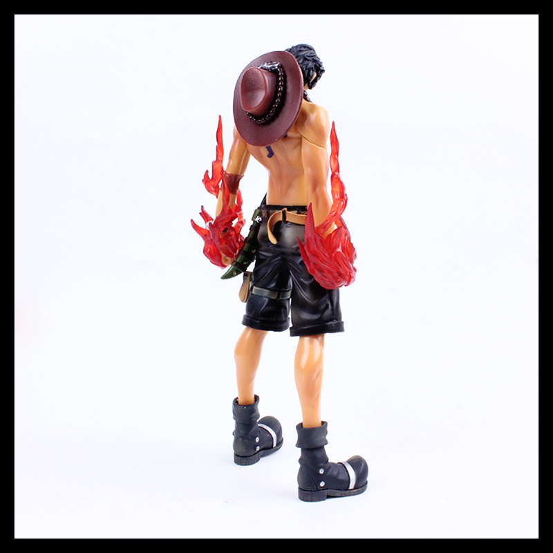 Mô hình One Piece Luffy Store Ace hỏa quyền cao 28 cm, figure nhân vật anime vua hải tặc, mô hình trang trí