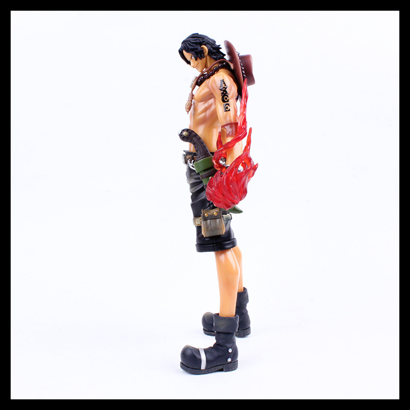 Mô hình One Piece Luffy Store Ace hỏa quyền cao 28 cm, figure nhân vật anime vua hải tặc, mô hình trang trí