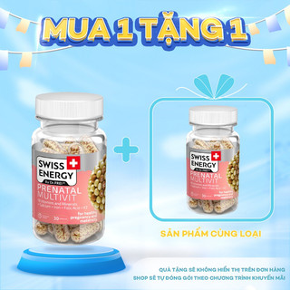 Viên Nang Bổ Sung Vitamin Cho Phụ Nữ Mang Thai Và Cho Con Bú - Swiss Energy Prenatal Multivit (30 Viên)