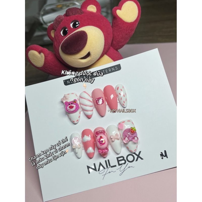 Nail Gấu Dâu VIP